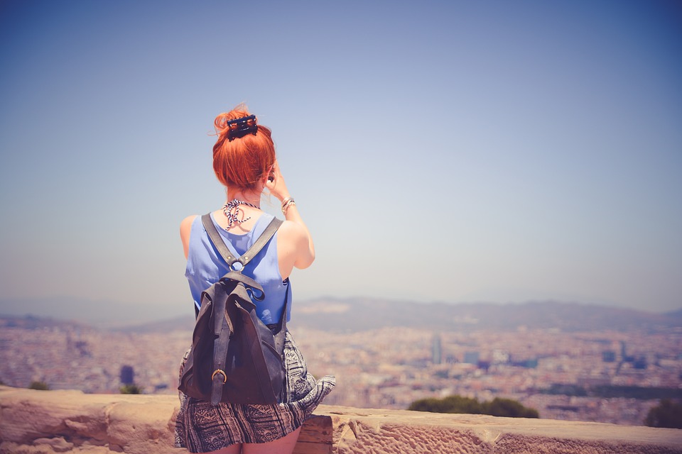 traveler with a backpack
